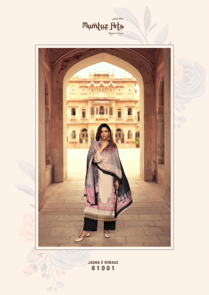 Mumtaz Jashn E Riwaaz Pashmina Viscose Printed Cotton Dress material 
